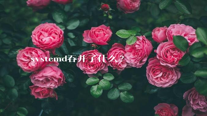 systemd吞并了什么?